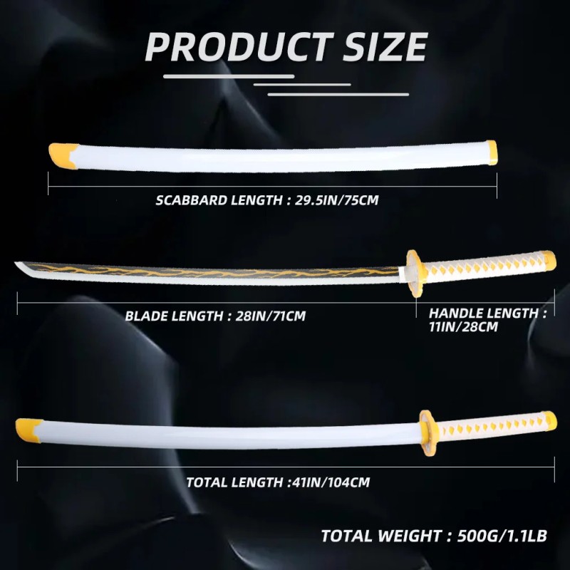 LED Sword Zoro Demon Slayer Katana Yamoto Light up Sword