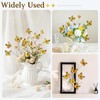 ASTRYAS 6Pcs Artificial Butterfly Flowers Branches 3D Butterfly Decoration Fake