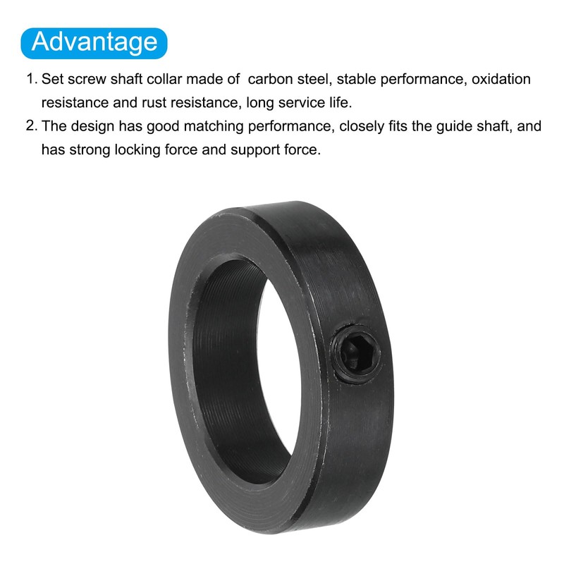 MECCANIXITY Shaft Collar 1 Inch Bore Carbon Steel Set Screw