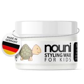 Haarwachs für Kinder und Kleinkinder | ohne Parabene, Silikone, Sulfate oder Farbstoffe | vegan | MADE IN GERMANY | Sensitives Hair Styling Wax für Mädchen und Jungen + Kokos-Duft | nouni | 50m**