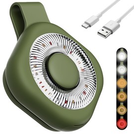 Nurse Night Light Clip for Badge, Rechargeable Magnetic Badge Light with 6 Brightness & 3 Color Modes, Hands-Free Nurse Essentials for Night Shift, Purse Light for Walking, Camping (1 Pack-Green)