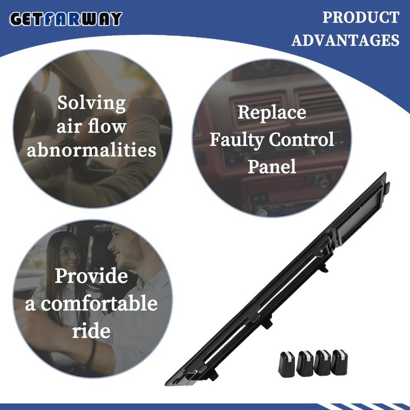 Getfarway Air Conditioning Dash Heater Climate Control Faceplate A/C Panel