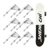CADUFUELLY 8 Pcs Skateboard Wall Mount Metal Skateboard Hanger with