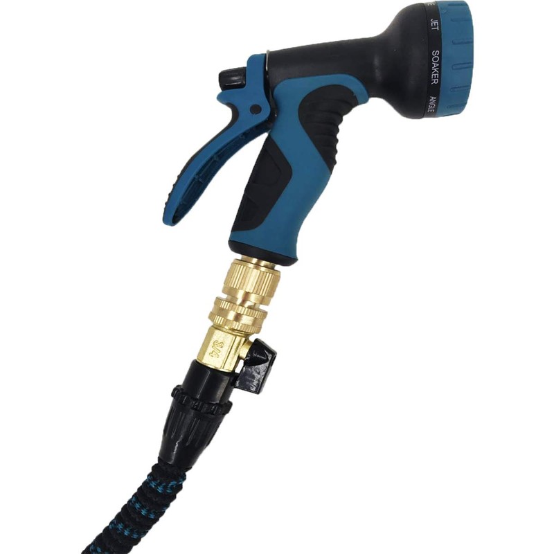 SHOWNEW Garden Hose Quick Connectors, Solid Brass 3/4 inch GHT