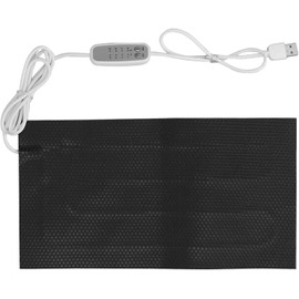 Almohadilla Calefactora Reguladora de Temperatura DC5V, Almohadilla Calefactora Eléctrica Impermeable de 4 Velocidades con Alimentación USB, Calentador de Tela Eléctrico(25x30cm/9.84x11.81in)