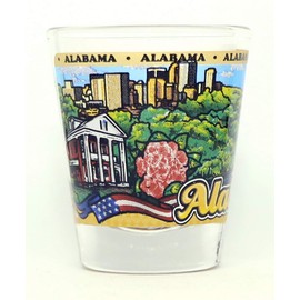 Alabama State Wraparound Shot Glass