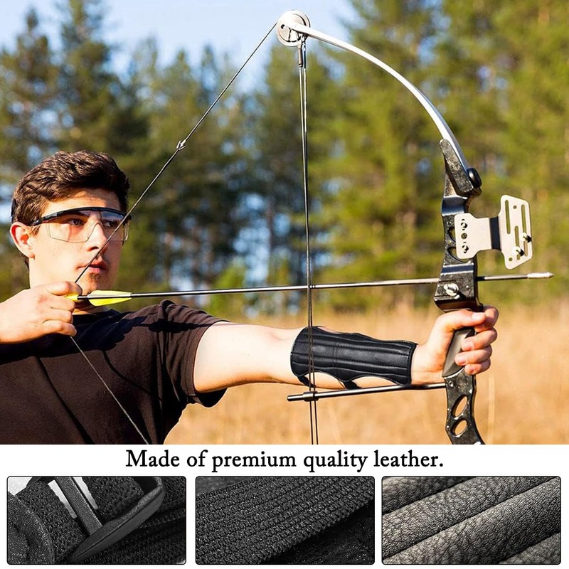 1 Set Archery Arm Guards, Armguard Protector Archery Finger Tab