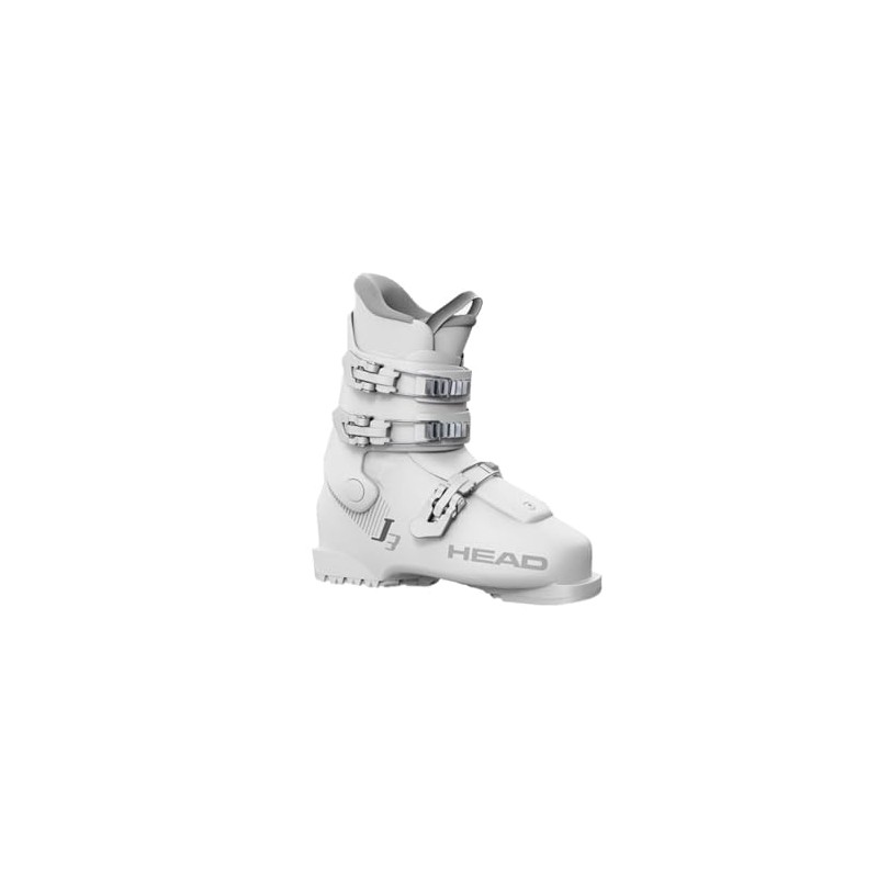 HEAD J 3 Junior Alpine Ski Boots, White/Gray, 25.5