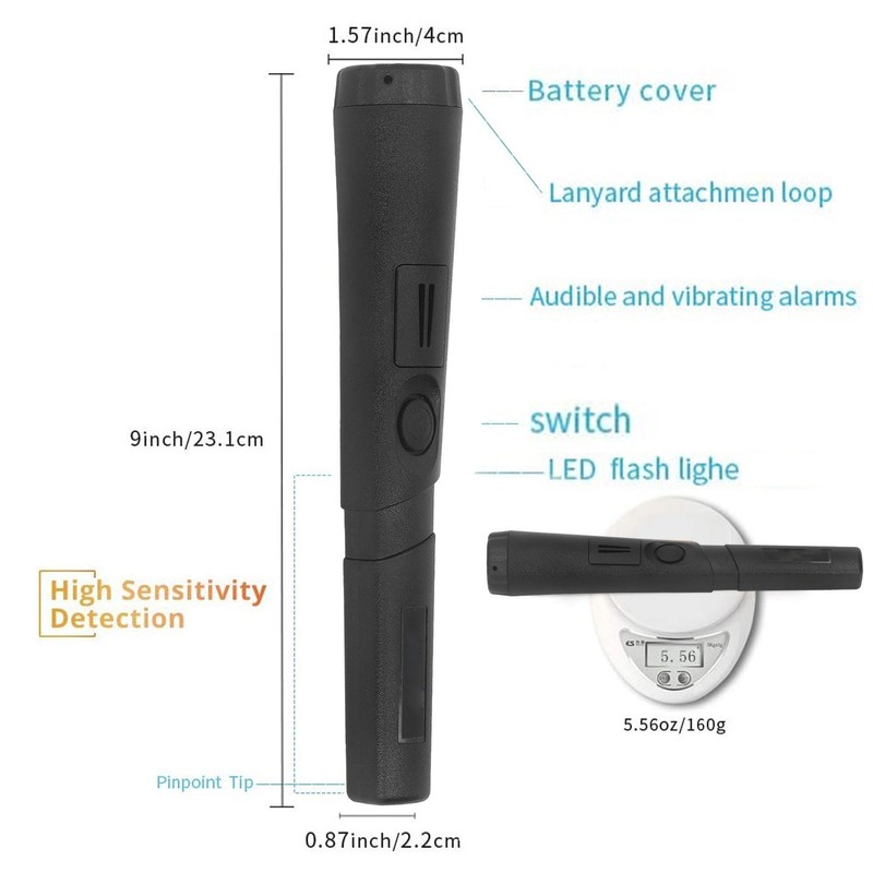 Underwater Metal Detector IP68 Waterproof Pinpointer High Sensitivity Metal Finder