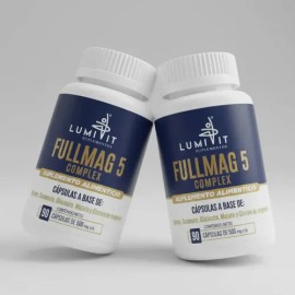 Pack Magnesio Lumivit Fullmag Complex Magnesios Citrato Gluconato Glicinato Malato Vitamina Vitaminas Mujer Hombre Capsulas