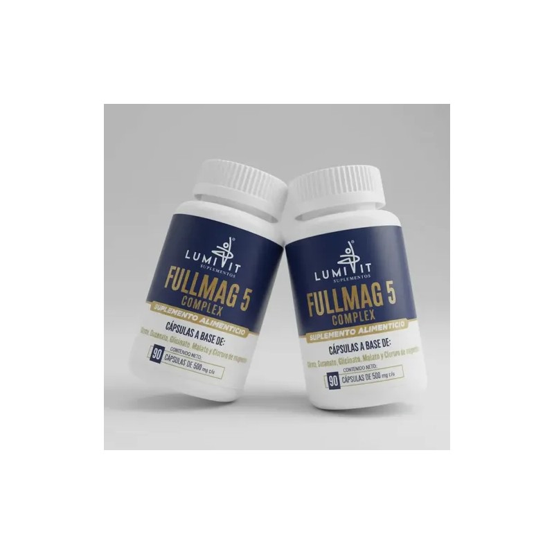 Pack Magnesio Lumivit Fullmag Complex Magnesios Citrato Gluconato Glicinato Malato