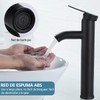 Mezcladora para Lavabo de Baño, Caliente y Frío Ajustable Cascada