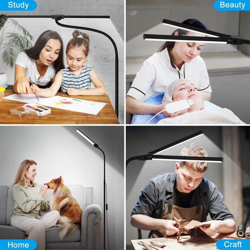 LED Floor Lamp, 18W/2000LM Bright Reading Floor Lamp for Office