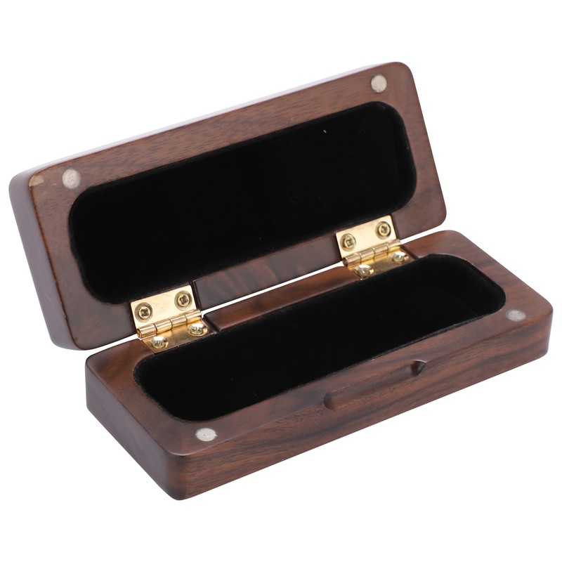 Solid Wood Mouthpiece Case Box Portable Storage for Sax Musical