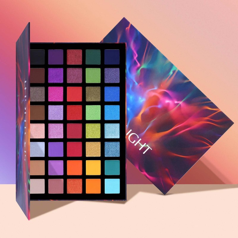 40 Colours Eyeshadow Palette, Colourful Eyeshadow Palette, Matte and Shimmering,