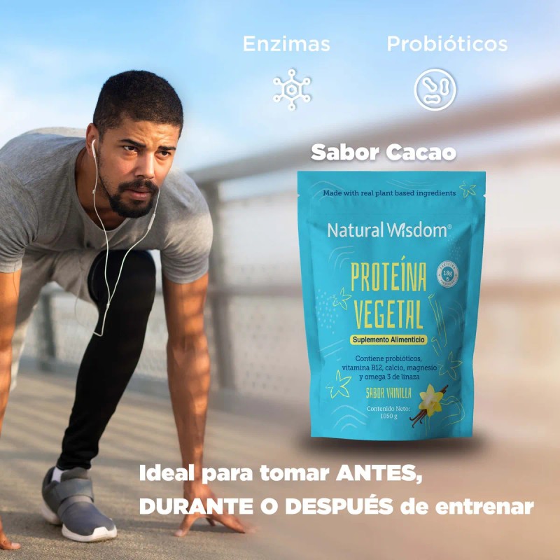 Protena Vegetal Cacao 1050 G Apoyo Al Bienestar Digestivo Con