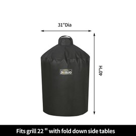 JIESUO Cover for Large Green Egg, Grill Accessories for Green Ceramic Egg, Heavy Duty Waterproof Outdoor Grill Cover,Large