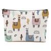 DHKG Llama Gifts Makeup Bag Cute Alpaca Cosmetic Bag Alpaca Llama Themed Gifts for Women Girls Friend Daughter Animal Lover Gifts Travel Organizer Zipper Pouch Graduation Birthday Friendship Gifts