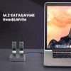 Coolpie Offline Clone M.2 NVME/SATA Duplicator 2-Bay Docking Station for