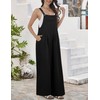 Buauty Women's Jumpsuits Overalls Wide Leg Casual 2025 Rompers Sleeveless