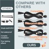 LAZZPPO 4 Pcs 4 Pin RGB Extension Cable RGB Wire