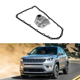 Riloer Transmission Oil Filter Set for Automatic Transmission, Transmission Oil Grids Gasket with Rubber Oil Pan Gaske Compatible with Jeep Compass 2007-2017 Patriot 2007-2017, 5191890AA 2824A004