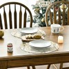 Artoid Mode Gold Snowflakes Christmas Round Placemats Set of 4
