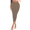 Women's Long Midi Pencil Skirt - High Waisted Bodycon Summer