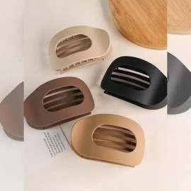 4개입 플랫 헤어 클립 여성용 둥근 집게핀 두껍고 얇은 모발용 편안한 곡선 [Style A] 4-Pack Flat Hair Clips for Women, Round Hair Clutches for Thick and Thin Hair, Comfortable Curves [Style A]