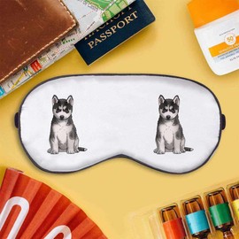 'Husky Puppy' Sleep/Travel Eye Mask (EY00013752)
