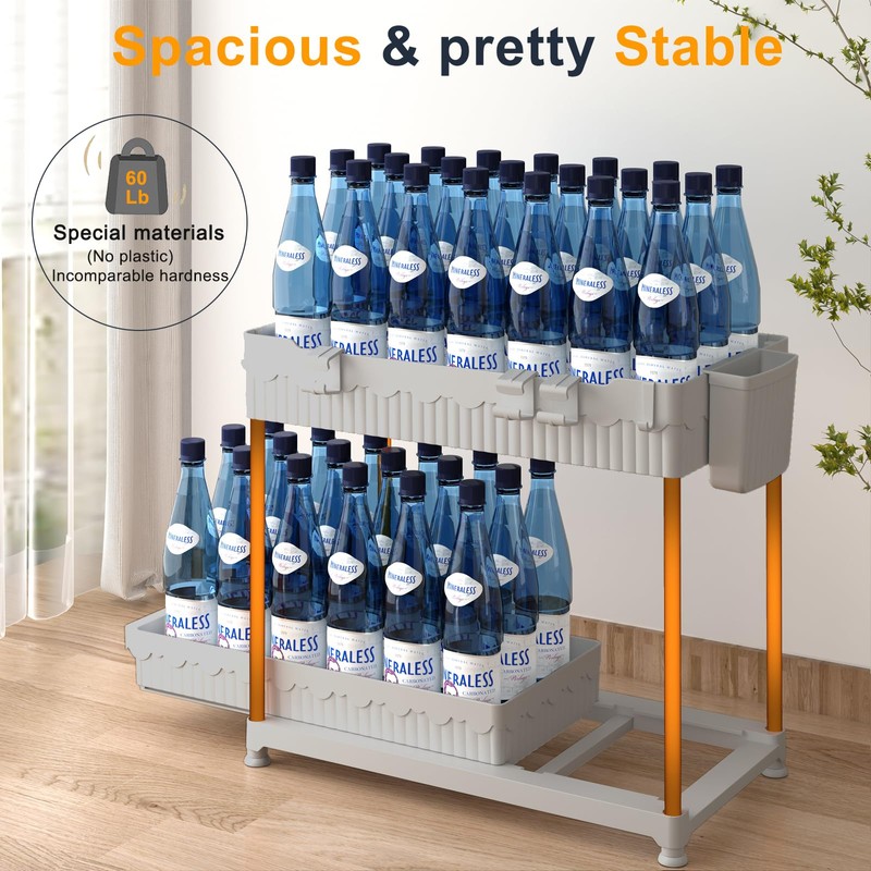 Sevenblue 3 Pack Under Sink Organizers, 2-Tier Multi-Use Kitchen and
