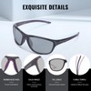 Myiaur Self-tinting cycling glasses, women's polarised sports glasses with UV