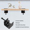Pack of 2 Shelf Brackets, Wall Shelf, Adjustable Table Clamps,