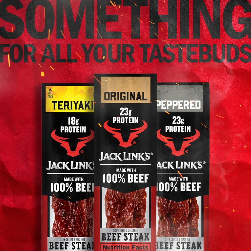 Jack Link's Beef Steak, Original - Protein Snacks, Beef Jerky