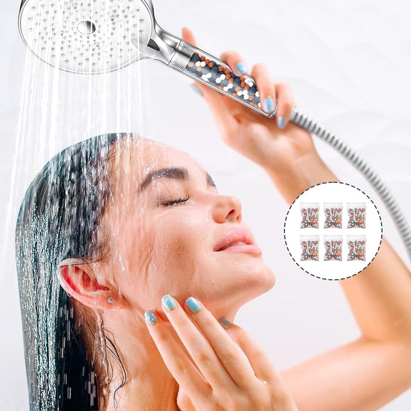 6 Pack Shower Head Beads, Mineral Balls for Shower Head,
