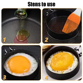 11 Pcs egg peeler tools for hard boiled eggs and Frying Eggs, Cooked eggs and a shell remover kit with 4 Egg Rings, 2 Egg Piercers, 1 Egg Cracker, 1 Egg Cutter, 1 Egg Separator, 1 Egg Steaming Rack.