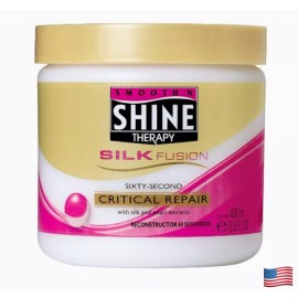 Smooth 'N Shine Therapy Silk Fusion Sixty-Second Critical Repair 13.5 oz New
