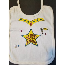 ADRI NEW! Vintage ADRI  Bib "SUPER BAVOIR" eco friendly Organtic Cotton