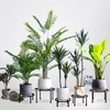 4 Pack Black Metal Potted Plant Stand for Indoor and