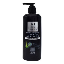 KJ Jabón Facial Shampoo Corporal Con Carbón Activado Kj 250ml