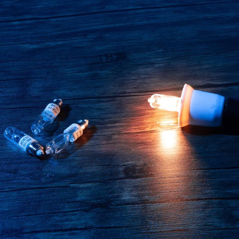 JD E11 120V 50 Watt Halogen Bulbs,Mini Candelabra Bulbs for