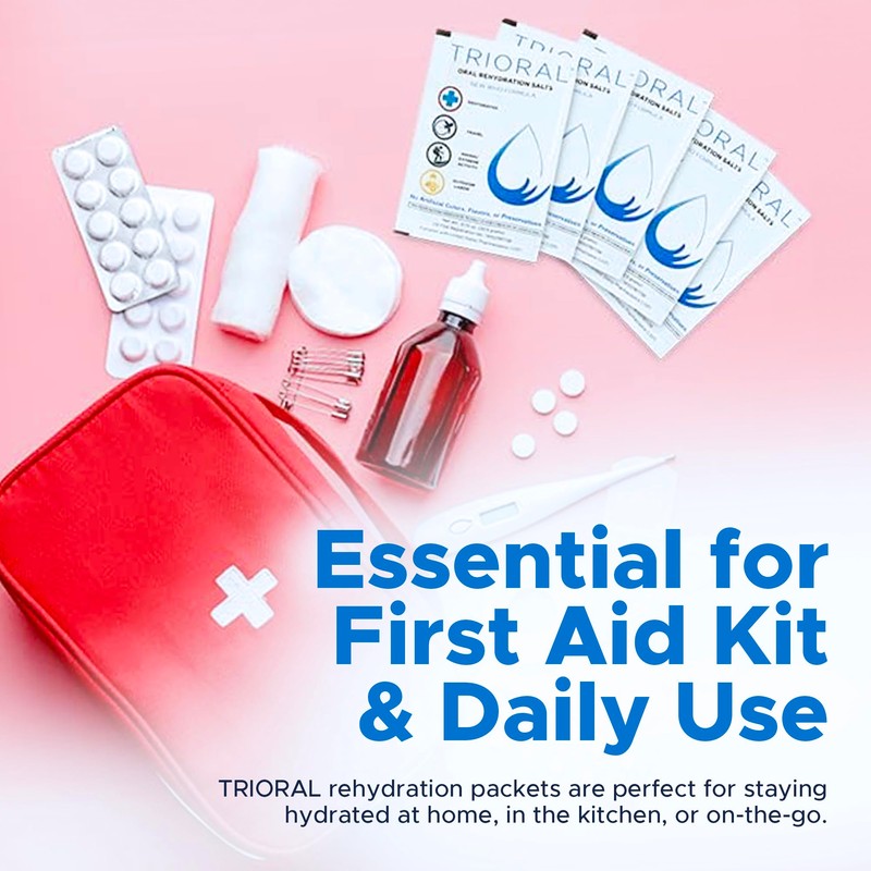 TRIORAL Hydration Electrolytes Powder (100Pack)-Rapid Rehydration Solution,Essential Hydrating Formula,Combat Dehydration