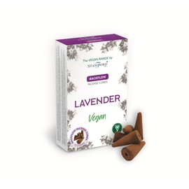 GIFT BRIT Vegan Lavender Incense Backflow Cones-72 Cones