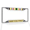 Fastasticdeals Metal Insert License Plate Frame Desert Storm Veteran D
