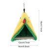 GOTOTOP Bird Hammock Bird Parrot Triangle Plush Hammock Cage Happy