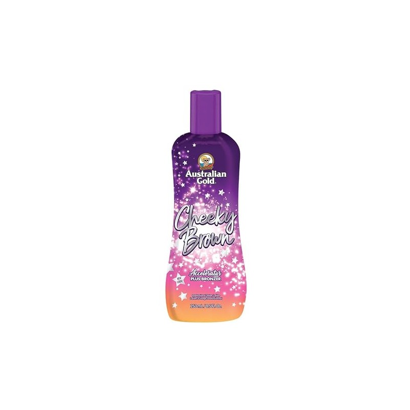 Australian Gold Cheeky Brown Tanning Lotion Dark Accelerator Plus Bronze