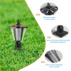 2-pack Outside 3000/6000K LED Lighting Cast Aluminum Solar Post Light
