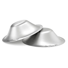 Silver Mamas Tazas de lactancia para recién nacidos, cubiertas de pezón plateadas, escudos de lactancia de plata 925, tazas curativas, imprescindibles para recién nacidos, calman los pezones doloridos y agrietados (regular)