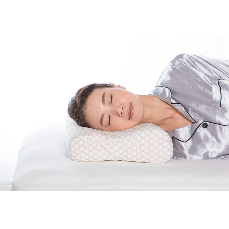 huransubeddo Pillow Night Pillow for N Cover Washable Wave Shape