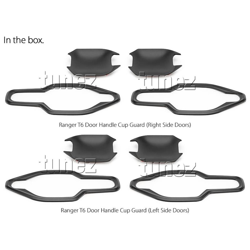 tunez® Door Handle Cup Protector Cover Compatible with Ranger T6